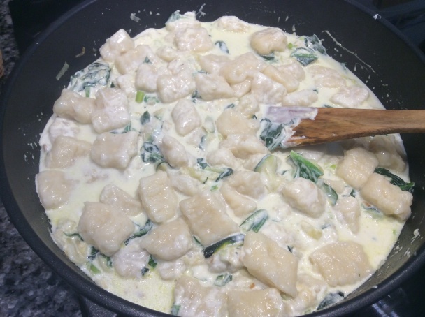 Gnocchi s cuketou, špenátom a mascarpone (fotorecept) - obrázok 6