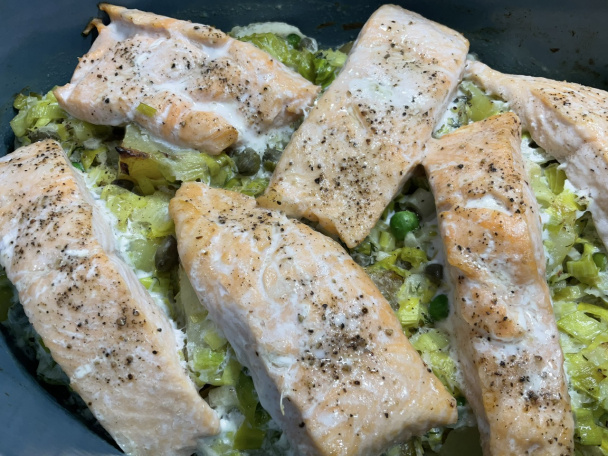 Losos s pórom a kaparami (fotorecept) - obrázok 5