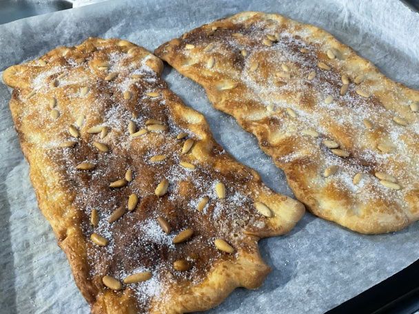 Tenký koláč - coca de vidre (fotorecept) - obrázok 4