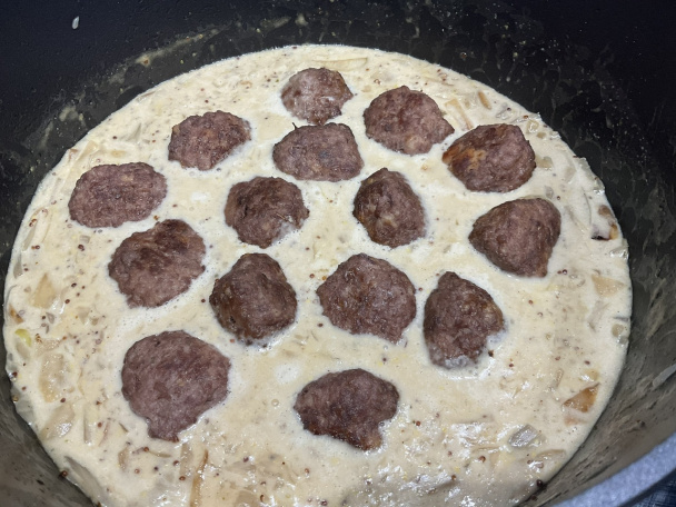 Mäsové guľky v cibuľovo-horčicovej omáčke (fotorecept) - obrázok 3