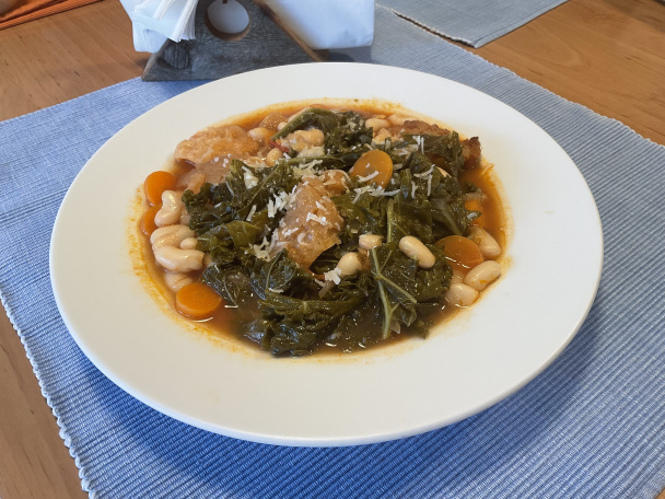 Fazuľová polievka ribollita z Toskánska (fotorecept) - obrázok 4