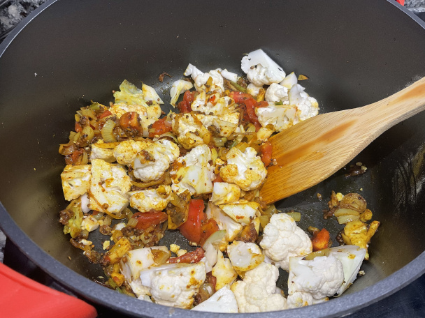 Karfiolové karí s cícerom a špenátom (fotorecept) - obrázok 2