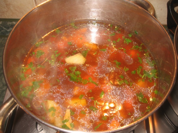 Zimná hubová polievka - obrázok 2