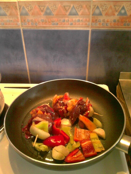 Pestofarebné špízy (fotorecept) - obrázok 3