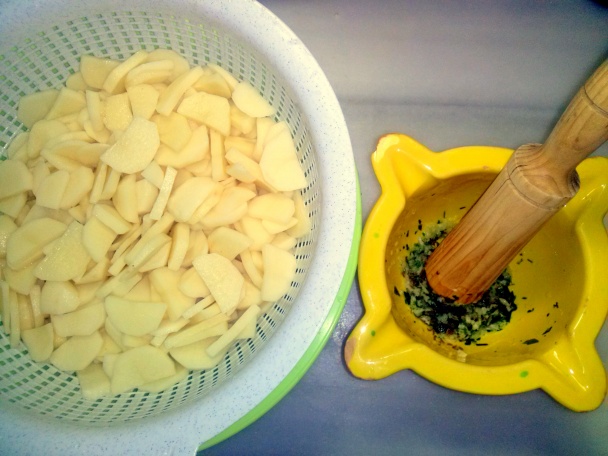 Cesnakové zemiaky s volským okom (fotorecept) - obrázok 1