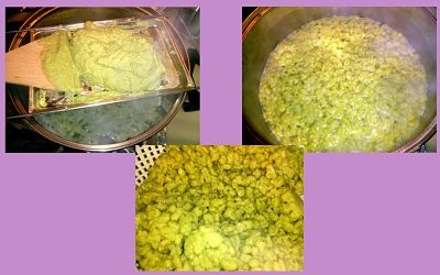 Brokolicové halušky s omáčkou Roquefort (fotorecept) - obrázok 3