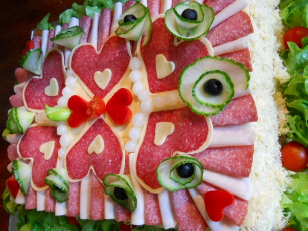 Slaná svadobná torta (fotorecept) - obrázok 6