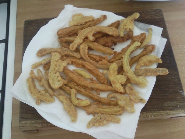 Vyprážaný patizón a žltá fazuľka struková - obrázok 7