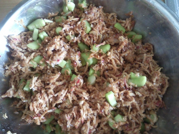 Koláč jablkovo-rebarborový s tvarohom (fotorecept) - obrázok 2