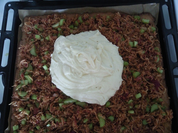 Koláč jablkovo-rebarborový s tvarohom (fotorecept) - obrázok 6