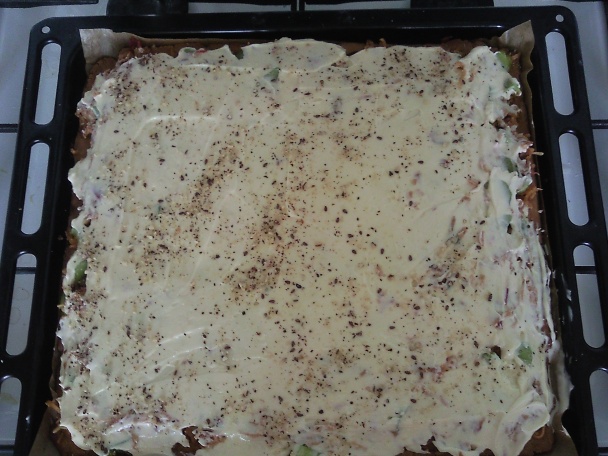 Koláč jablkovo-rebarborový s tvarohom (fotorecept) - obrázok 7