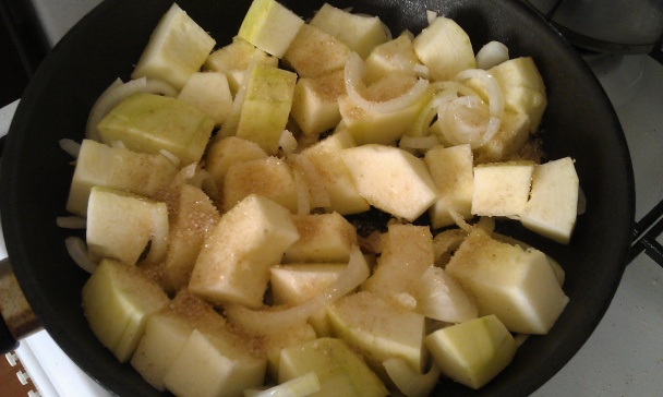 Cestoviny so špagetovou tekvicou na sladko-kyslo (fotorecept) - obrázok 3