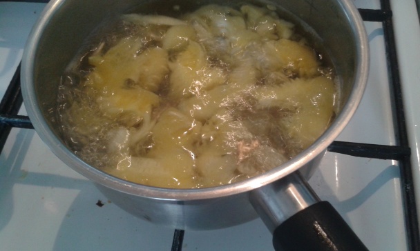 Tekvicová kyslá polievka s klobásou (fotorecept) - obrázok 3