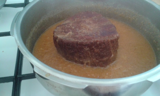 Teľacie mäso v horčicovej omáčke (fotorecept) - obrázok 1