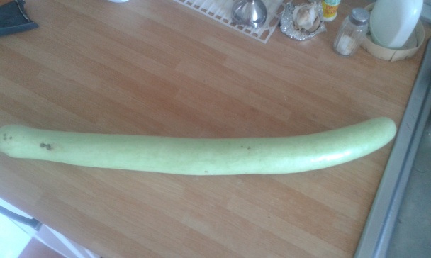 Cesnaková polievka z kalabasy - indickej uhorky (fotorecept) - obrázok 1