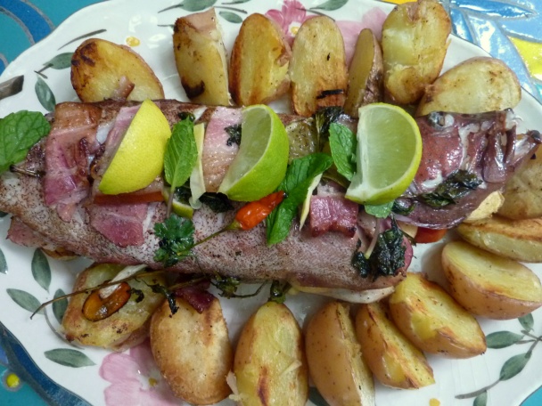 Grilovaný koralový pstruh - obrázok 3