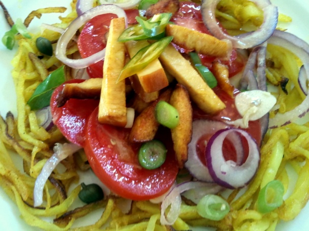 Zemiakové rezance -  Qing jiao tu dou si - obrázok 4