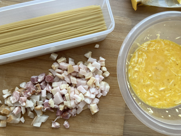 Falošné špagety carbonara (fotorecept) - obrázok 1
