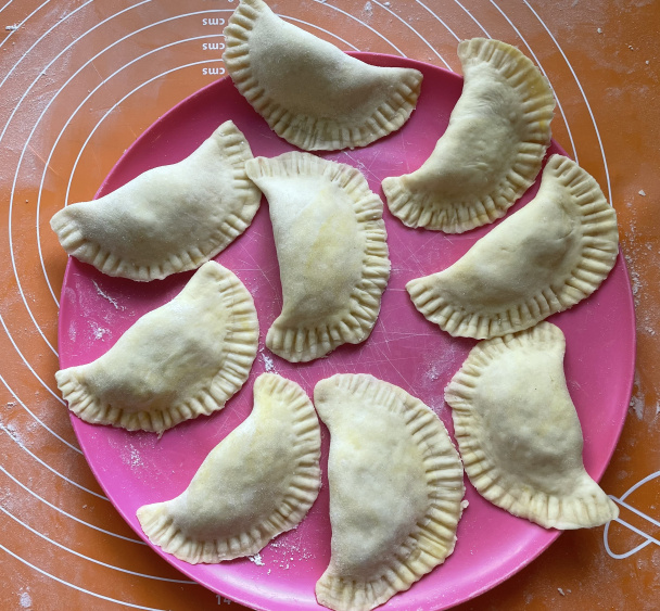 Vyprážané pirohy s kyslou kapustou (fotorecept) - obrázok 4