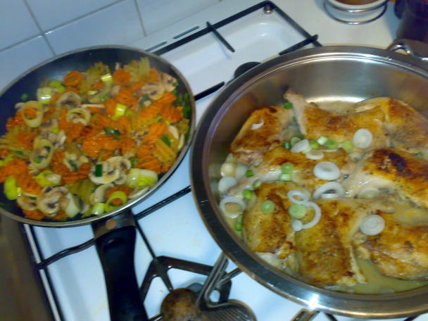 Rýchlovka - kuracie stehienka so zeleninou (fotorecept) - obrázok 3