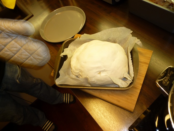 Kura pečené obalené v hline (fotorecept ) - obrázok 1