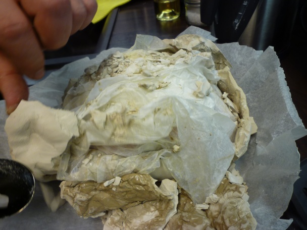 Kura pečené obalené v hline (fotorecept ) - obrázok 7