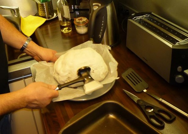 Kura pečené obalené v hline (fotorecept ) - obrázok 4