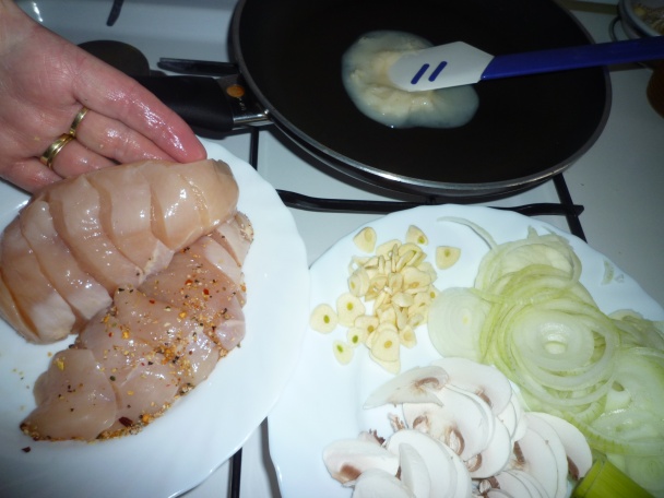 Kuracie prsia , ľahký obed pre dvoch (fotorecept) - obrázok 1