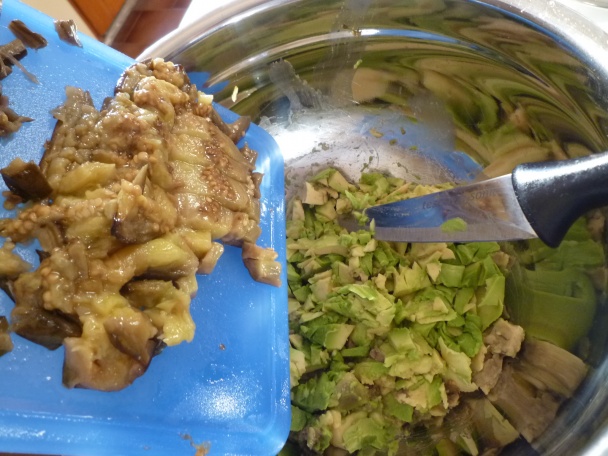 AVOCÁDO - BAKLAŽÁNOVÝ šalát (fotorecept) - obrázok 3