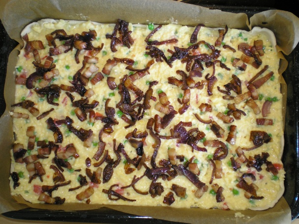 Slaný syrový koláč  - obrázok 7