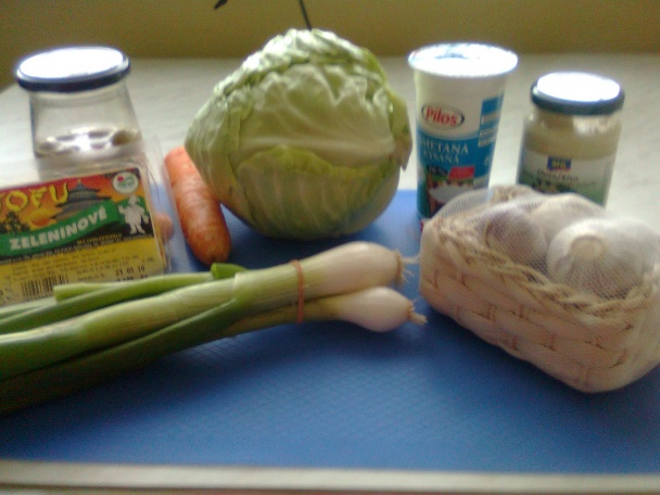 Jarný kapustový šalát so zeleninovým tofu (fotorecept) - obrázok 1