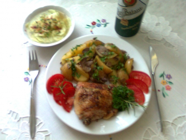 Kura na šampiňónoch a rozmaríne (fotorecept) - obrázok 6