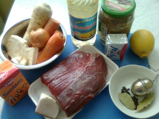 Pečená sviečkovica na smotane (fotorecept) - obrázok 1