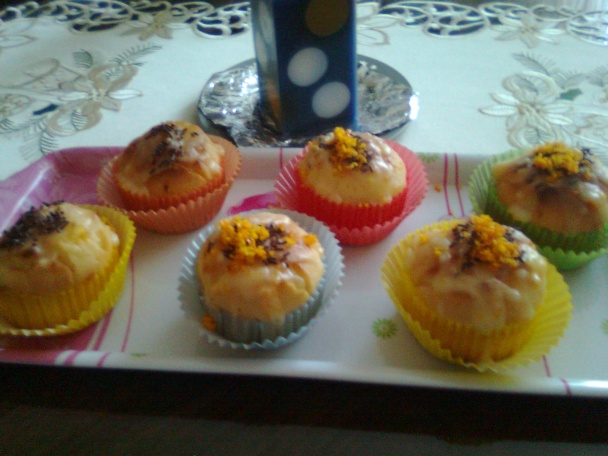 Voňavé pomarančové muffiny s polevou (fotorecept) - obrázok 5