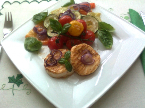 Grilovaný kozí syr s grilovanou zeleninou (fotorecept) - obrázok 4