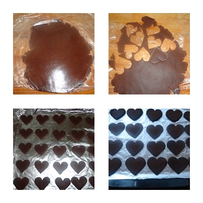 Kakaové srdiečka mramorované (fotorecept) - obrázok 4