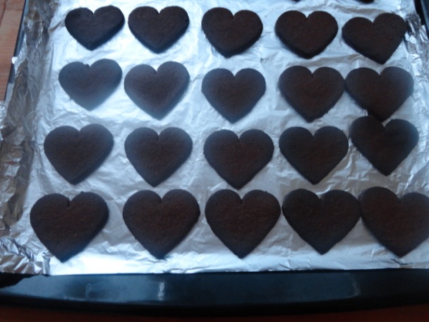 Kakaové srdiečka mramorované (fotorecept) - obrázok 5