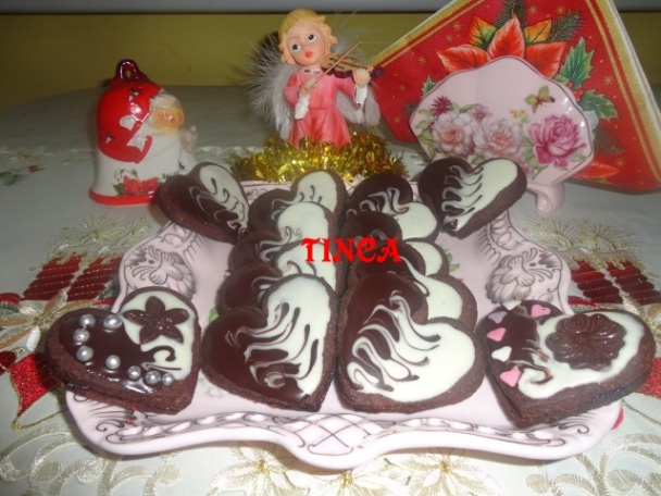 Kakaové srdiečka mramorované (fotorecept) - obrázok 6