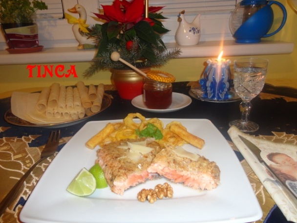 Losos v orechovo-syrovej kruste - obrázok 4