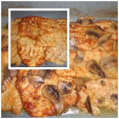 Obrátené kuracie rezne so šampiňónmi (fotorecept) - obrázok 3