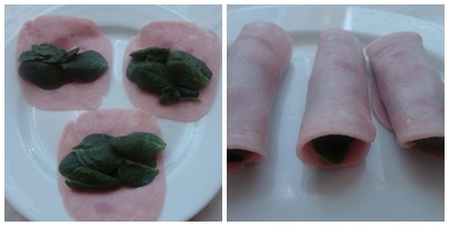 Kuracie plnené stehno so šunkovo-špenátovou rolkou (fotorecept) - obrázok 2