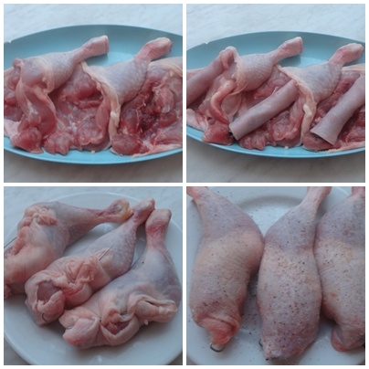 Kuracie plnené stehno so šunkovo-špenátovou rolkou (fotorecept) - obrázok 3