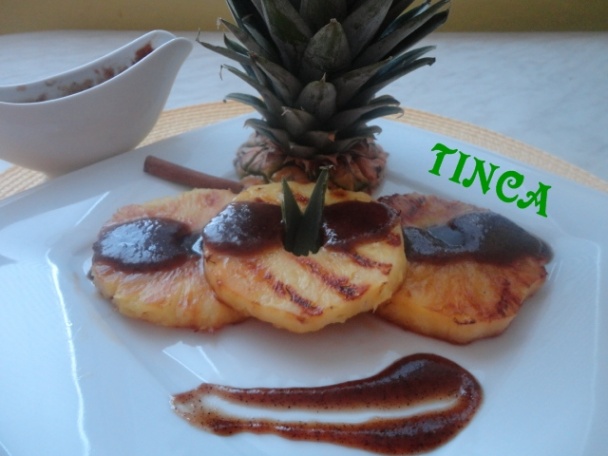 Grilovaný ananás s kávovo-rumovou polevou (fotorecept) - obrázok 4