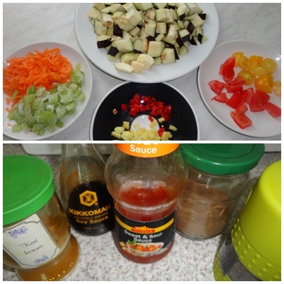 Baklažánové chow mein (fotorecept) - obrázok 1