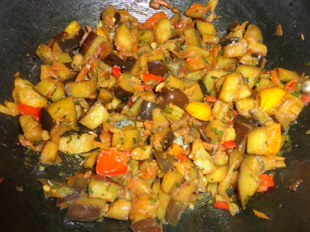 Baklažánové chow mein (fotorecept) - obrázok 3