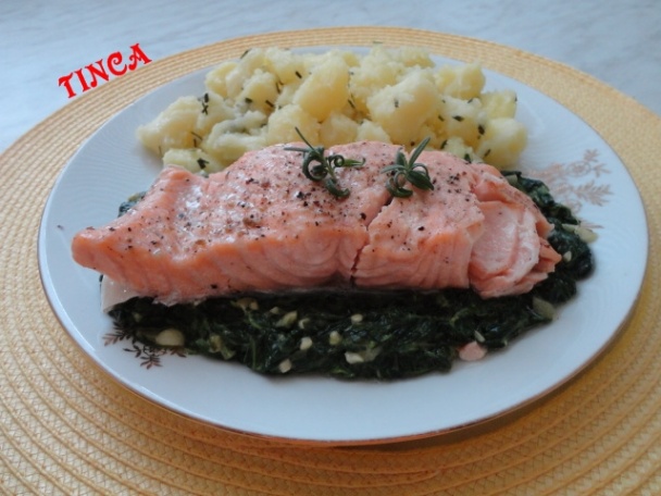 Losos parený na špenáte (fotorecept) - obrázok 3