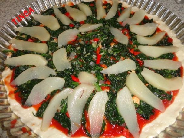Pizza špenátovo-hrušková s chilli (fotorecept) - obrázok 4