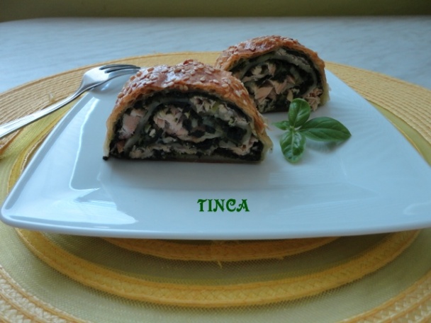 Lososová štrúdľa so špenátom (fotorecept) - obrázok 4