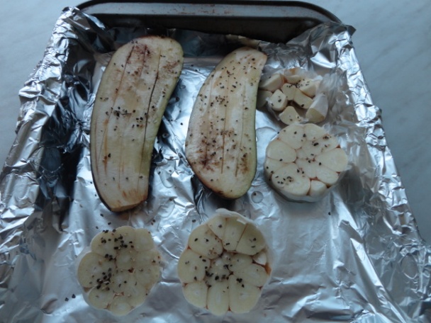 Baklažánovo-cesnaková nátierka - obrázok 1