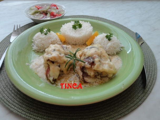 Pikantné kuracie závitky so smotanou a syrom (fotorecept) - obrázok 5